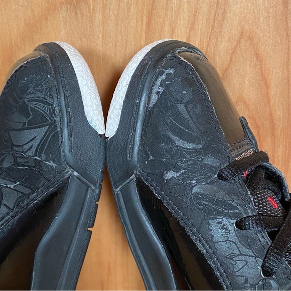 Kids 9 Jordan Dub Zero Mid Athletic Shoes Black Red SEF0860 - Picture 7 of 9